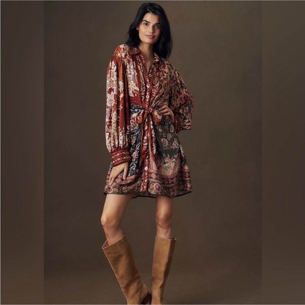 Farm Rio: Mixed Winter Garden Lenzing
Viscose Mini Dress
